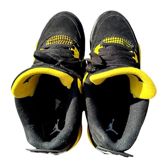 Nike Air Jordan 4 Retro “Thunder” - Size 6Y (Youth), 6 Mens, 7.5 Womens - Picture 4 of 6